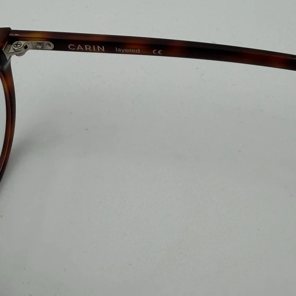 Carin Arno R C3 Eyeglasses Tortoise Brown Slim Oval